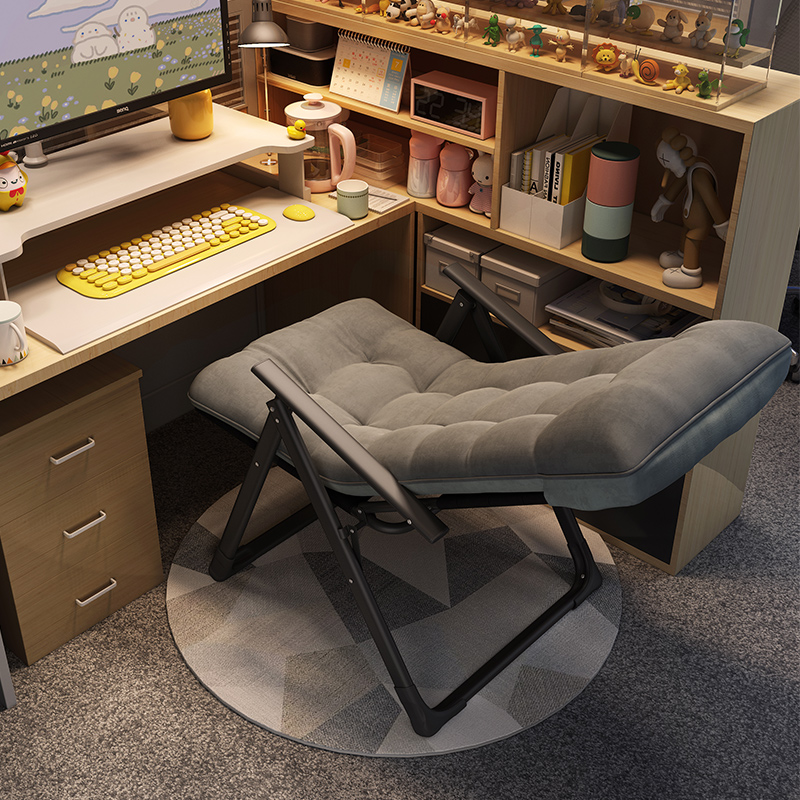 懒人沙发椅单人宿舍椅子大学生可睡可躺寝室靠背躺椅办公室折叠椅