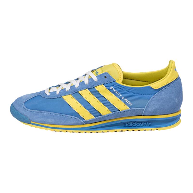 ADIDAS x Sporty & Rich SL72 网红款低帮拼色圆头经典阿甘德训鞋
