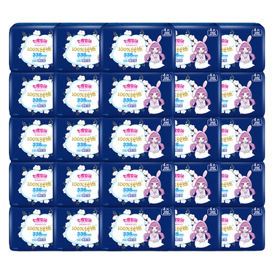 七度空间卫生巾纯棉338夜用96片
