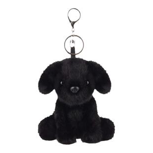 Apricot Lamb黑色拉布拉多钥匙扣书包挂件可爱玩偶毛绒包包挂饰