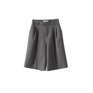 【到手199元】百慕大高腰宽松显瘦西装短裤休闲裤子五分裤女春秋