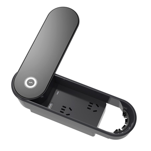 【内藏线平齐款】双面过线桌面插座嵌入式排插插排办公电源无线充