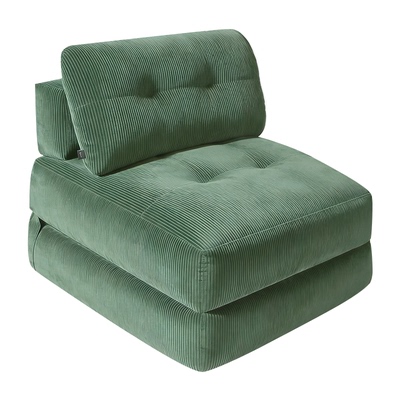 MISSUKU折叠沙发床奶油风无框架