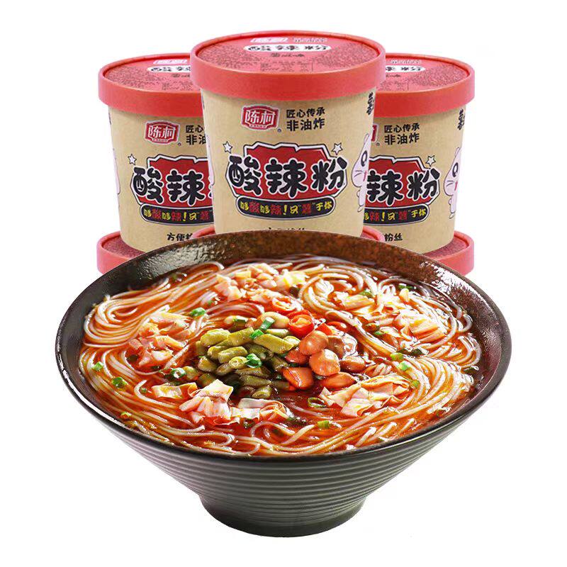 陈村非油炸薯滋味酸辣粉桶装