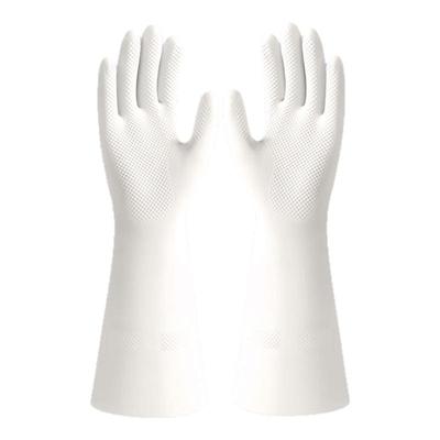 白色丁腈家务手套清洁洗碗耐用女