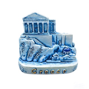 树脂希腊帕特农神庙雅典卫城雅典娜旅游纪念品文创冰箱贴伴手礼