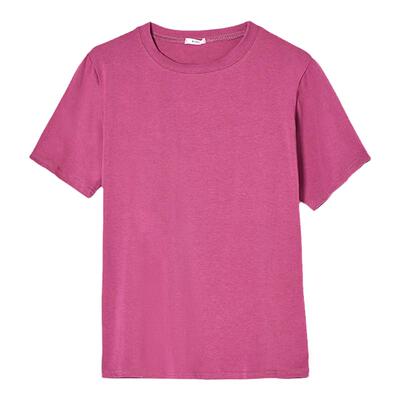 玫红色净版树莓糖果ins风短袖t恤