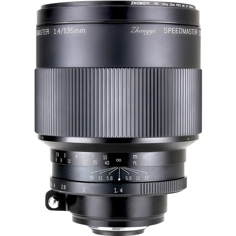 中一光学135mm F1.4 全画幅中远摄人像夜神适用佳能EF索尼FE尼康F