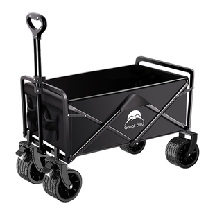 歌秀丹露营推车营地拖车户外折叠超大野营手拉车小推车野餐车桌板