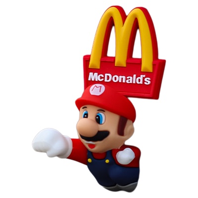 马里奥车尾挂件后备箱尾部公仔玩偶油箱车外装饰品车顶卡通通用款