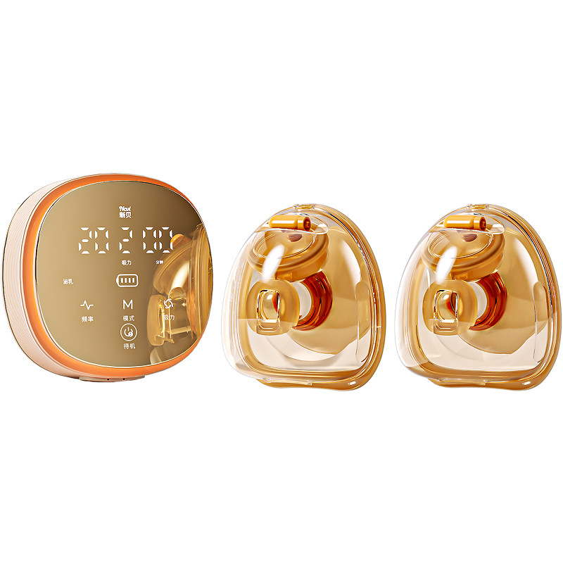 新贝AI小魔镜智能双边吸奶器产后无痛开奶PPSU裸吸附杯免手扶8162