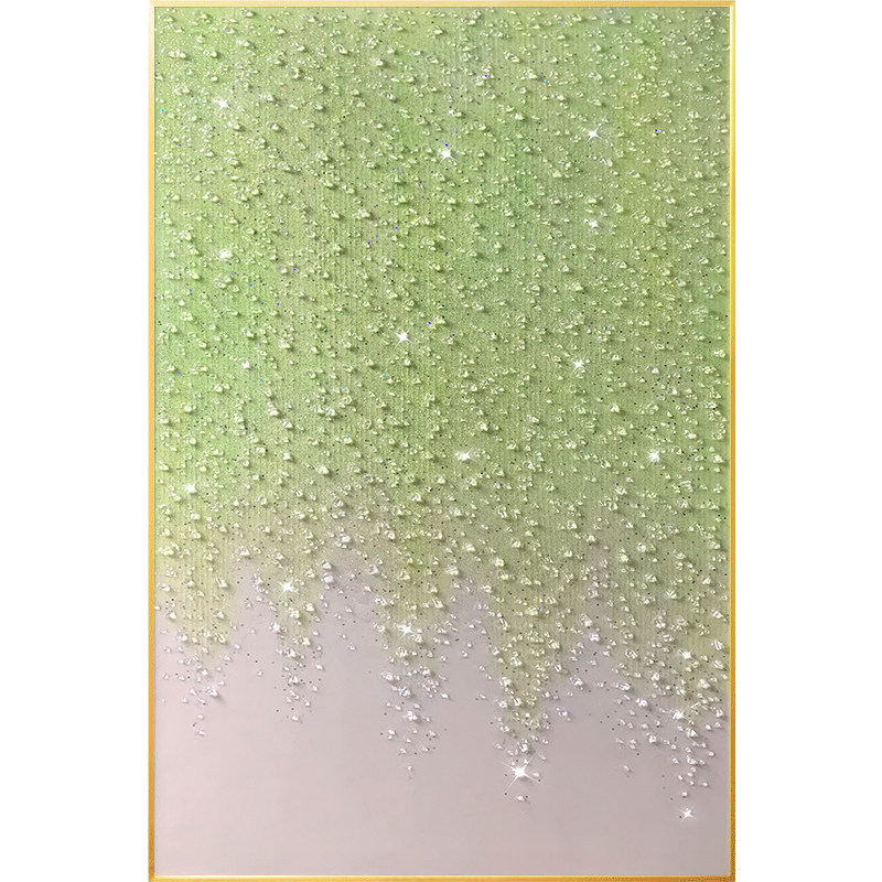 原创水晶肌理油画手绘挂画