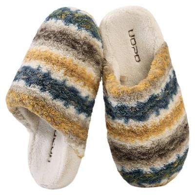 勃肯鞋女秋冬季高级感毛毛拖鞋室内居家可外穿保暖棉拖鞋TPR鞋底