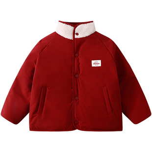 【年服系列】植木童装男童棉服 2026新款秋冬中大童 儿童三防外套