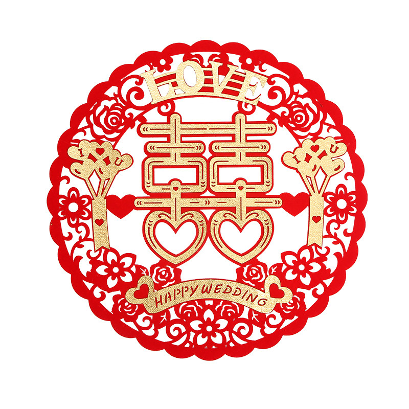 成品绒喜已沾好贴窗户家具装饰