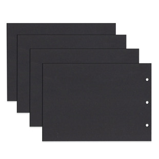 黑卡卡纸铁环手工diy相册制作粘贴式纪念册影集相簿封面10寸15寸