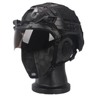暗区突围战神头盔FAST战术盔全脸防护真人cs野战近视防水彩弹面具