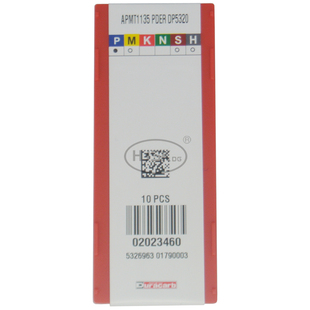 特固克杜龙卡浦数控刀片APMT1135PDER DP5320 钢件R0.8精粗铣刀粒