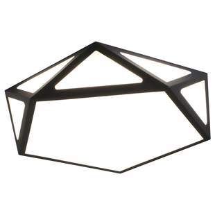 天猫精灵智能灯具控制灯LED吸顶灯镂空黑白简约个性创意立体多边形客厅卧室灯温馨灯具书房餐厅阳台遥控家用