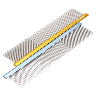 金派滋宠物美容梳子铝柄直排梳犬猫泰迪贵宾开结梳挑毛梳专用