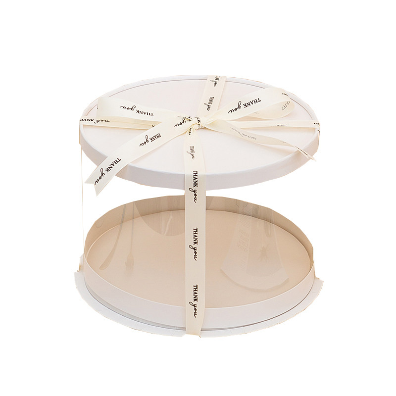圆形生日蛋糕盒透明包装盒