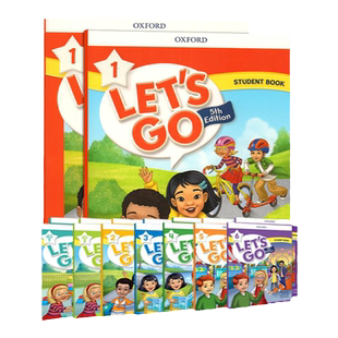 新版牛津少儿英语 let's go教材第五版Begin/1/2/3/4/5/6级别6-12岁少儿英语小学生课外辅导培训机构教材牛津letsgo含在线学习账号
