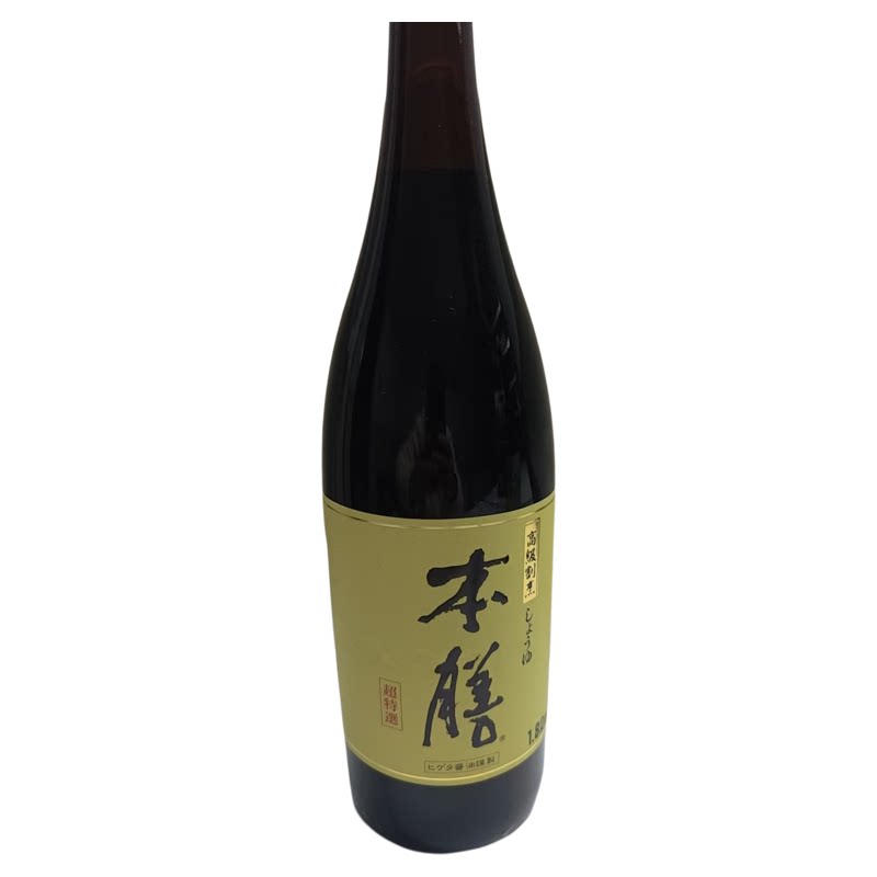 日本原装进口 本善酱油 料理酱油寿司日料 白酱油1.8L