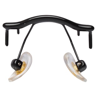 无框钻石切边眼镜鼻中梁单孔男女近视无框鼻桥横中梁鼻支架托配件