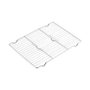 长方形不锈钢烧烤网架小号面包凉网滤油网片烘焙带脚滤水架隔油网