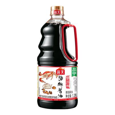 海天海鲜酱油1.28L添加干贝