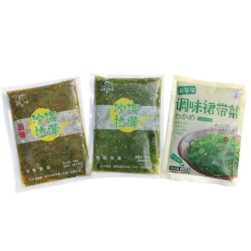 大连特产 好渔郎海藻沙拉 即食海藻 裙带菜 寿司海草 零食500克