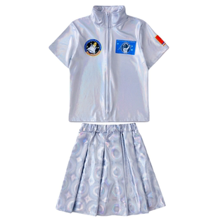 儿童科技感演出服春秋季运动会宇航太空表演服装小学生开幕式班服