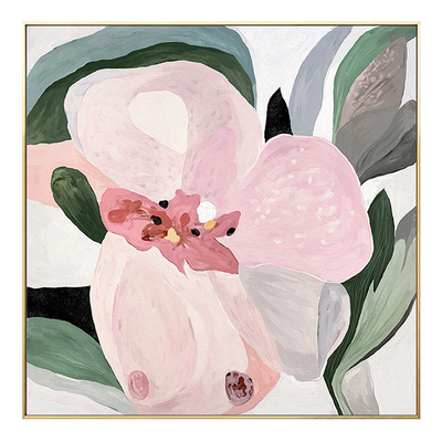 meiisn现代抽象花卉客厅背景墙