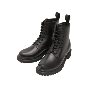 【商场同款】暇步士马丁靴春秋款女鞋真皮靴英伦风中筒增高机车靴