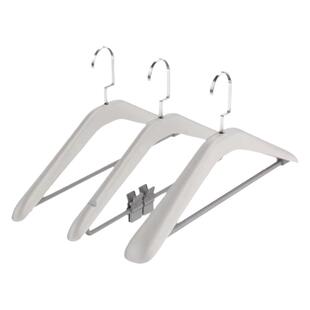 酒店衣架客房服装店衣橱ABS塑料加厚西装收纳架防滑衣撑鞋拔衣刷