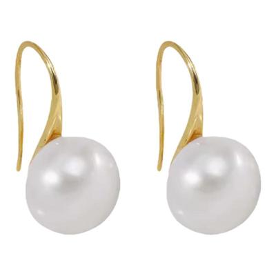 白百合同款珍珠耳环新款轻奢耳饰