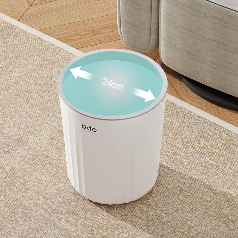 家用波浪纹垃圾桶大号垃圾厨房批发压圈塑料无盖创意客厅卫生间篓