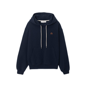 Dunst2024秋季新品中性风皮标装饰连帽衫卫衣宽松运动服UDTS4C109