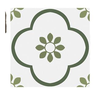 法式400×400花砖厨房卫生间防滑地砖玄关阳台拼花地板砖黑白墙砖