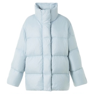 朗姿欧洲EiLEEN ELITEE2025年冬季新款霍尔多巴吉鹅绒羽绒服立领