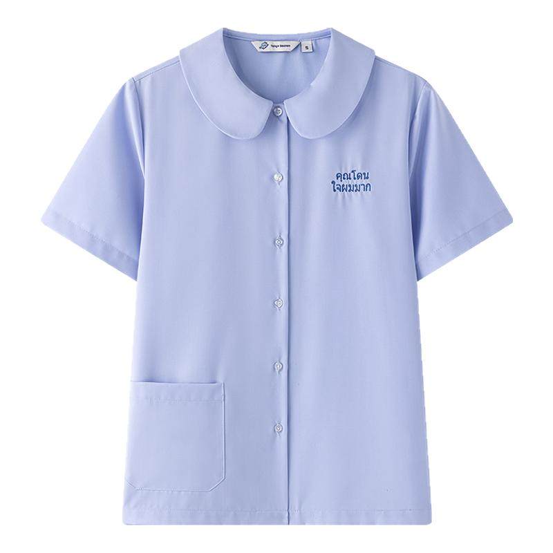 东京岁时记jk制服泰国校服短袖夏季蓝色毕业季泰式校服衬衫套装女