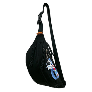 ins日系胸包男女简约休闲纯色斜挎小背包潮牌单肩包原宿风斜肩包