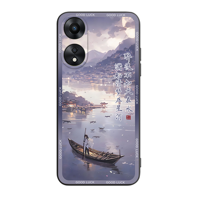 适用于oppoa58x唯美风景画手机壳
