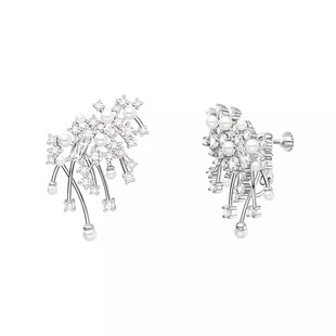 何方HEFANG吴千语施伯雄刘亦菲沈月玫瑰的耳环陈都灵璀璨星云耳夹