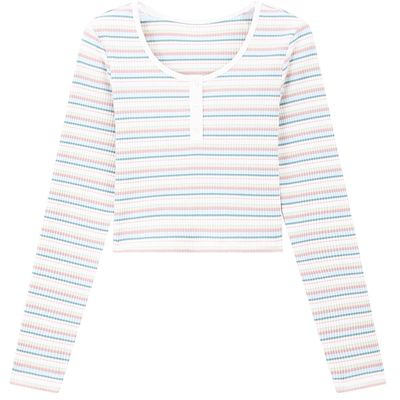 MindBridge长袖韩系条纹