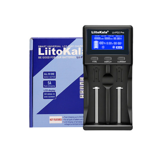 新款PD2升级版18650锂电池充电器5A快充26650/26800/21700/AA手电