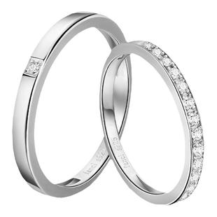 Fanci范琦 美妙情侣对戒轻奢925银戒指新年生日礼物送女友送男友