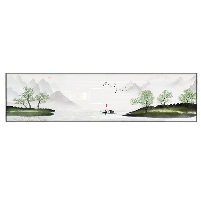 新中式山水画客厅沙发背景墙挂画装饰画禅意水墨国画卧室床头画