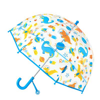 尼多熊宝宝透明雨伞长柄便携防雨