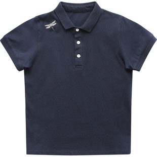 纯一良品男童POLO衫短袖儿童夏季网眼珠地T恤男孩翻领学院风上衣